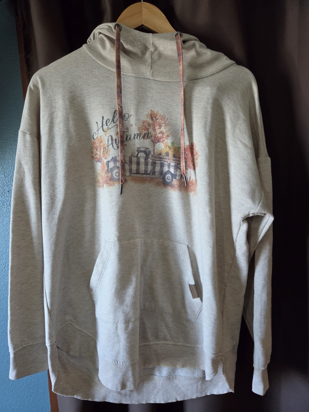 Women's "Hello Autumn" Hooded Sweatshirt.